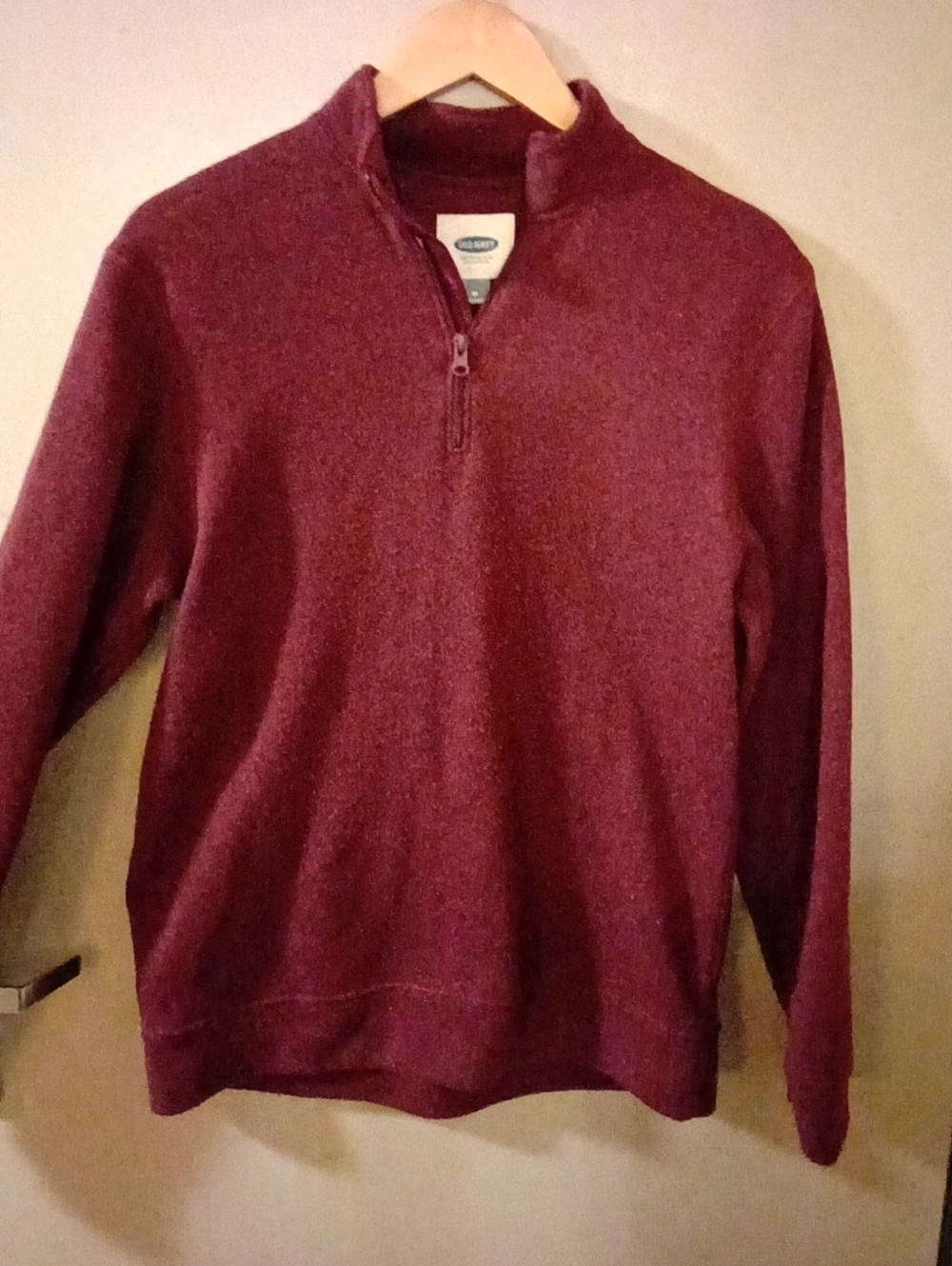 Old Navy Men’s Half-Zip Sweater - Burgundy